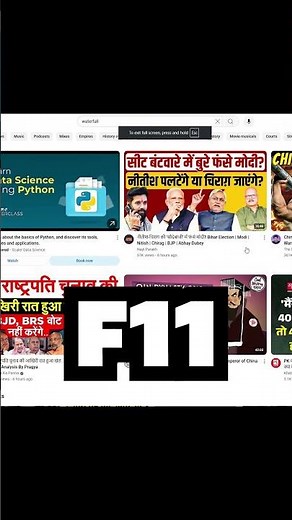 Full Screen Keyboard Shortcut in Windows 11 PC or Laptop | F11 Key Trick