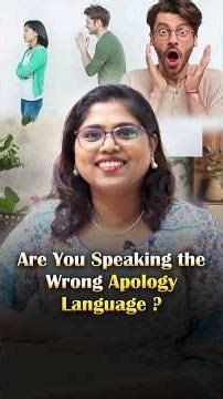 Are You Speaking the Wrong Apology Language? #shorts #psychology #psychologyfacts