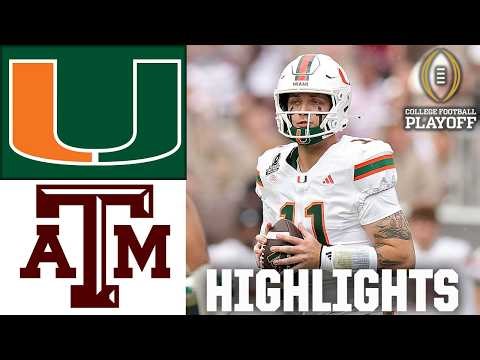 CFP First Round: Miami Hurricanes vs. Texas A&M Aggies | Full Game Highlights | ESPN CFB