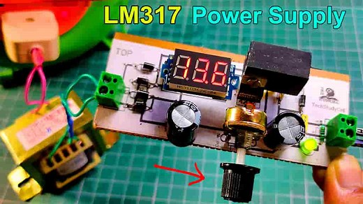 LM317 Voltage Regulator circuit - Electronics Projects