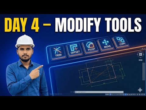 TOPIC: Advanced Modify Tools in AutoCAD (Trim, Extend, Offset, Fillet, Chamfer, Join, Explode)