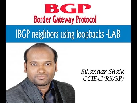 "Optimizing IBGP Neighbors with Loopbacks: Hands-On Lab Tutorial"