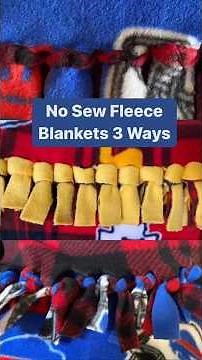 No Sew Fleece Blanket Tutorial! Here’s 3 different ways to make these easy DIY fleece blankets.
