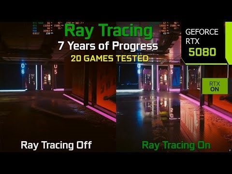Ray Tracing On vs Off in 20 Games - 7 Years of Progress | Graphics/Performance Comparison | RTX 5080