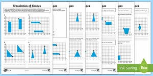 KS2 Translation of Shapes Worksheets