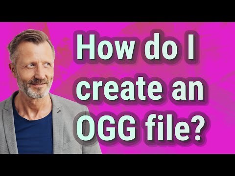 How do I create an OGG file?