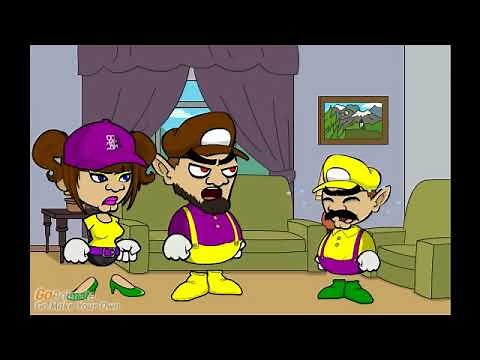 (REUPLOAD) Wario does a very loud fart and gets grounded