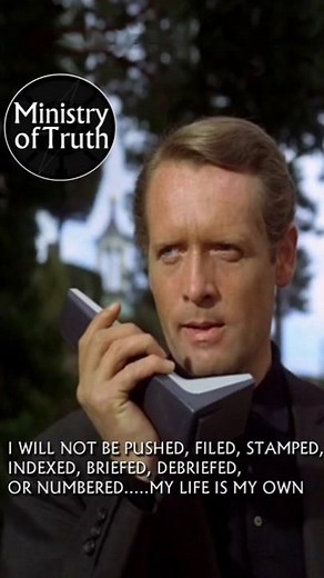 I Am Not A Number | Patrick McGoohan #theprisoner #bigbrother #freedomfighter #shorts