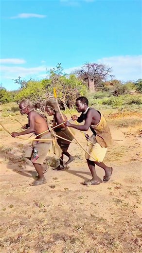 Deer at the Waterhole | African Hunters Strike from Behind with Arrows.#shorts #wildlife #africa