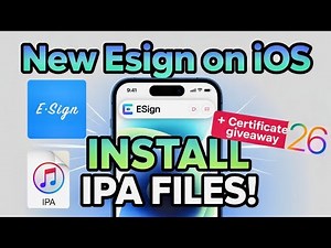 [NEW] Install ESign on iOS | Install IPA Files on iPhone & iPad (NO REVOKE • NO PC) iOS 15 - iOS 26