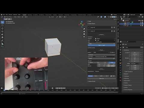 Control Blender 3.2 with a MIDI hardware controller! (JPfeP AddRoutes)
