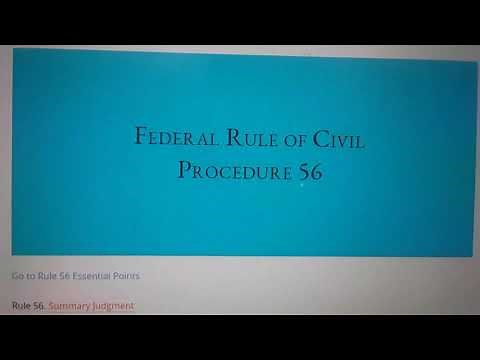 Federal Rule 56(c). /// Affidavit or /// Declaration. Trinsey v. PAGLIARO 229 F. Supp. 647. (1964)