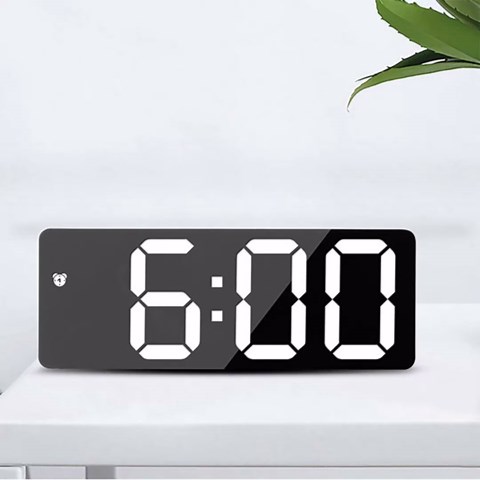 Digital Clock Alarm Wall Clock Clocks for Bedrooms Digital Alarm Clock Small Digital Clock Bedroom Clock Digital Clocks Led Clock Bedside Clock with Temperature Date 12/24Hr