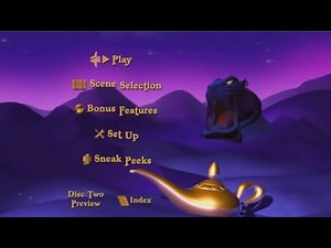 Aladdin (1992) - Dvd Menu Walkthrough