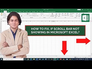 how to fix if scroll bar not showing In Microsoft Excel?