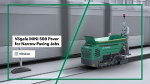 Not small, but MINI: The smallest paver from Vögele, the MINI 500, lives up to its name. With a minimum pave width of 0.25 m, it is ideal for handling even the narrowest of paving jobs by machine. This saves manual work and increases quality. It is also very easy to transport and feed with a wheel loader. Find out more in our new animation: | Wirtgen Group