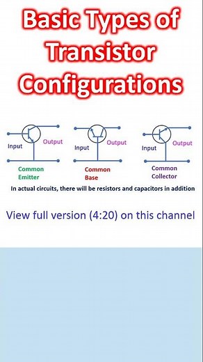 Basic Types of Transistor Configurations