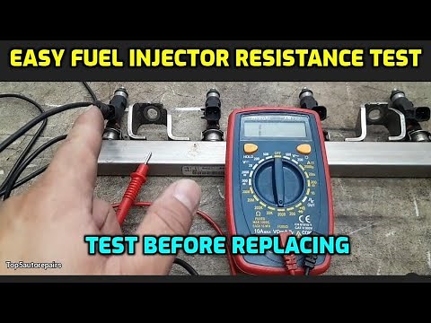 HOW TO CHECK FUEL INJECTOR RESISTANCE (OHMS) USING A MULTIMETER