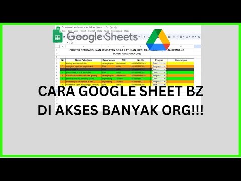 cara membuat Google Sheet yang bisa diakses semua orang
