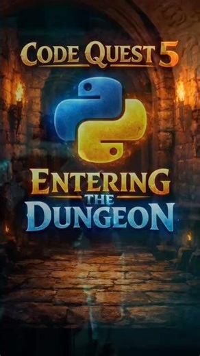 Entering the Explorable Dungeon in Python – First Steps into the World! (Code Quest #5)