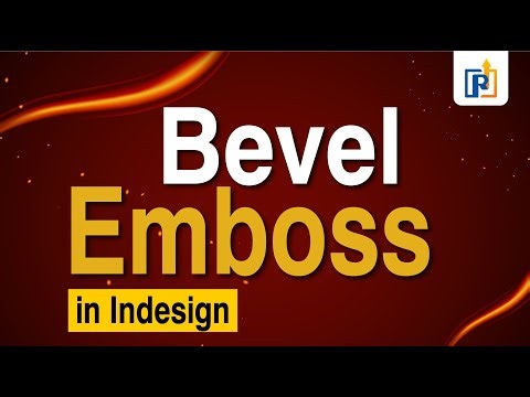 How to Apply Bevel and Emboss in InDesign | Bevel And Emboss | Bevel And Emboss in InDesign