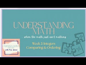Comparing & Ordering Integers