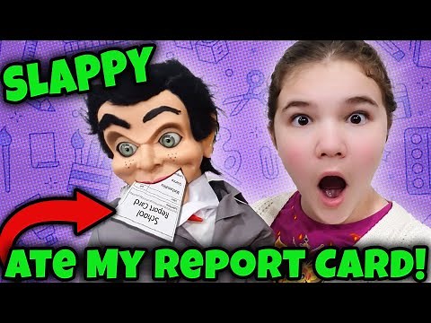 Slappy Ate My REPORT CARD! What's Inside My Backpack? OMG