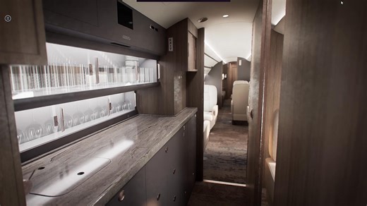 Experience the G550 in motion — then make it your own. This animated walkthrough highlights the refined, long-range cabin of the Gulfstream Aerospace Corporation G550, an aircraft trusted by executives, governments, and global operators alike. Inside the Expressa Configurator, this same interior becomes fully customizable: - Update materials and finishes instantly - Switch between day and night ambiance - Reconfigure seating zones -️ Collaborate worldwide via the cloud - Export cinematic-quality