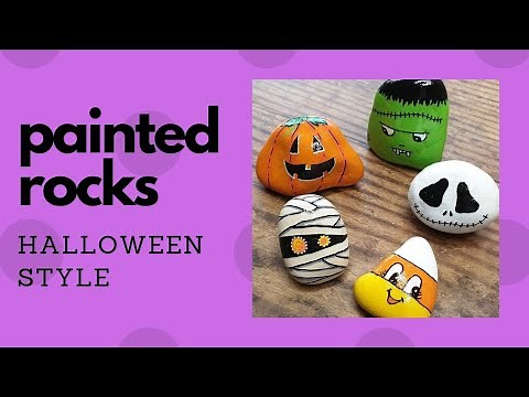 Halloween Painted Rocks Tutorial