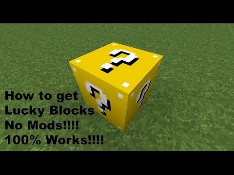 Minecraft - How To Get Lucky Blocks No Mods Only One Command!