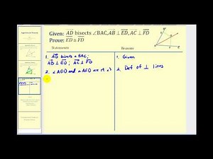 Proof: The Angle Bisector Theorem