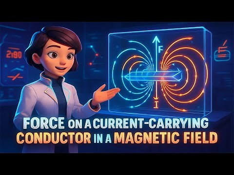 Force on a current carrying conductor in a magnetic field || 3D animated explanation || class 10th |