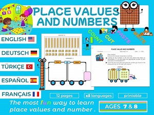 Place Value Math Games | Printable Worksheets, Ages 7-8 (digital Download) - Etsy