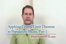 Applying Central Limit Theorem To Population Means: Part 1