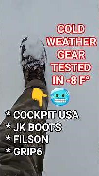 COLD WEATHER GEAR: How Do I Stay Warm in -8 F°?! (JK Boots, Cockpit USA & Filson)