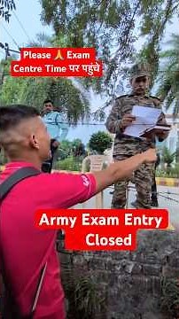 Army Exam Entry Closed ❌😭 #armyexam2026 #shortvideo #agniveer2026 #armystudy