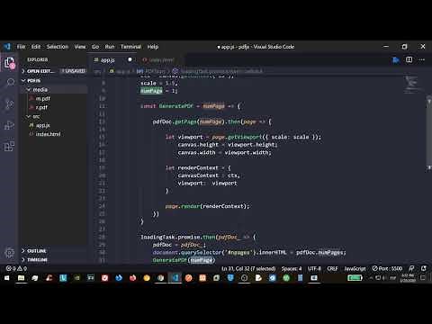 How to use PDF.js and how to visualize a PDF change pages for your web PDF viewer with JavaScript
