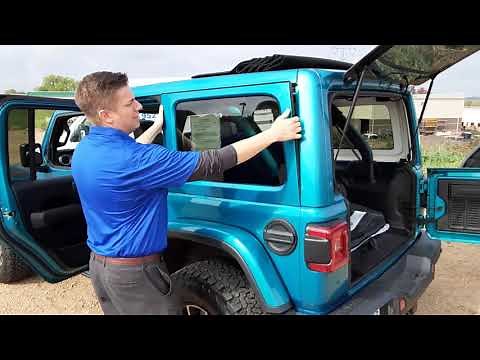 Wrangler One-Touch Top operation and Side Window Removal