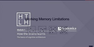 Why is Working Memory so Important for Learning?