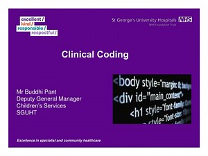 Clinical Coding: Importance & Collaboration in Healthcare Finance - SlideServe