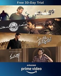 Catch the latest Telugu blockbusters Sarileru Nevvekarvu, Venky mama, Saaho, Maharishi on Amazon Prime Video. | Prime Video