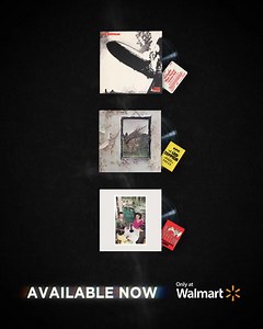 Limited edition vinyl versions of three Led Zeppelin albums are available exclusively at Walmart. Led Zeppelin (I), Led Zeppelin (IV) and Presence are packaged with exclusive, collectible replica tour passes for the corresponding tours for each album. These exclusive vinyl releases are only available while supplies last. Available now directly from Walmart.com. | Led Zeppelin