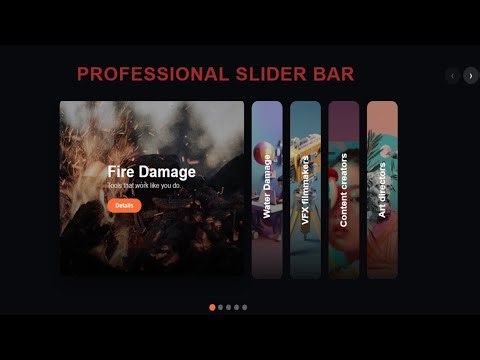 Ultimate Animated Slider Bar Design | Trending Website UI Tutorial