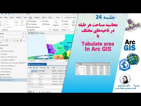 24-2 -محاسبه دقیق مساحت کاربری‌ها با یک ابزار ساده! (Tabulate Area در ArcGIS 10.8)