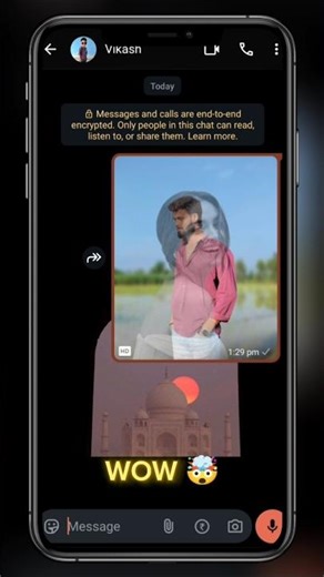 How to convert photo into hd quality in whatsapp 🤯 | #dkpicturs #shortsfeed #shorts #tranding