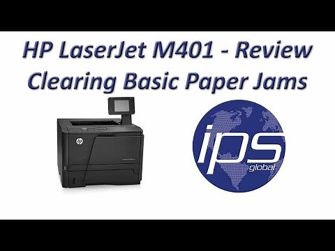 HP M401 - Review Clearing Basic Paper Jams