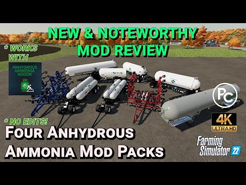 Four Anhydrous Ammonia Mod Packs | Mod Review | Farming Simulator 22