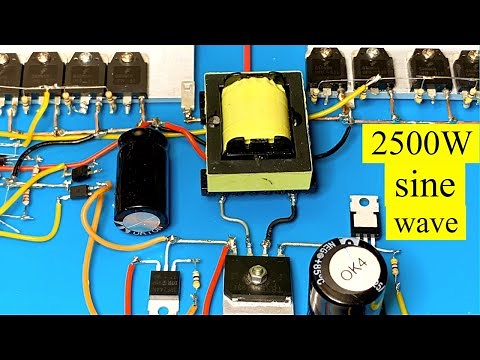 how to make simple inverter 2500W , sine wave ,mosfet ,JLCpcb