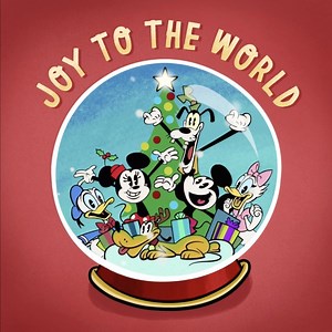 Spreading magic and cheer across the (snow) globe. ✨❄️✨ Happy holidays! | Mickey Mouse