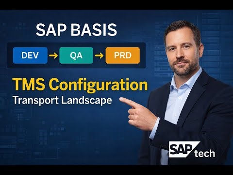 SAP Basis: Transport Management System (TMS) Configuration | Landscape, Domain, Routes & STMS